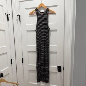 Billabong Black and White Striped Maxi Dress